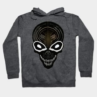 #SkullLove Alien Freaky Eye Skull Hoodie